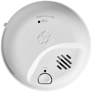 Precision Detection Interconnect Hardwire Smoke and CO Alarm with Battery Backup