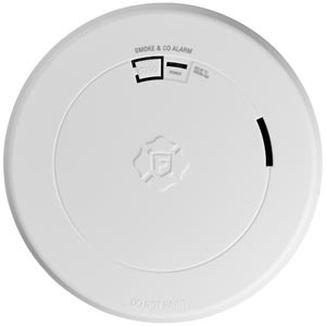 Precision Detection 10-Year Battery Smoke and CO Alarm with Slim Profile Design