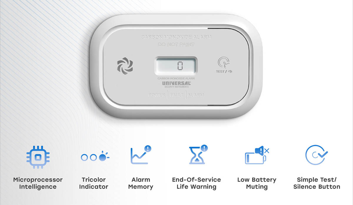 new battery operated carbon monoxide detectors for homes and apartments