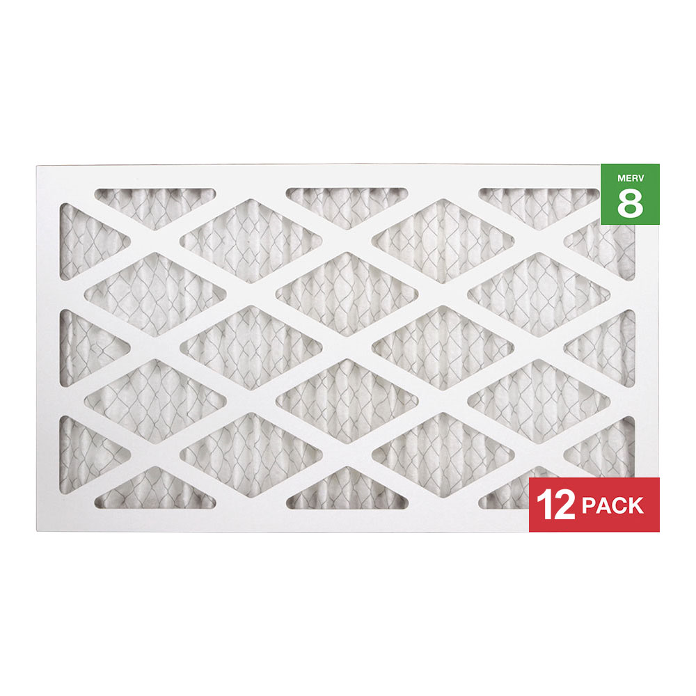 Honeywell 12x20x1 Standard Efficiency Allergen MERV 8 Air Filter, 12 Pack