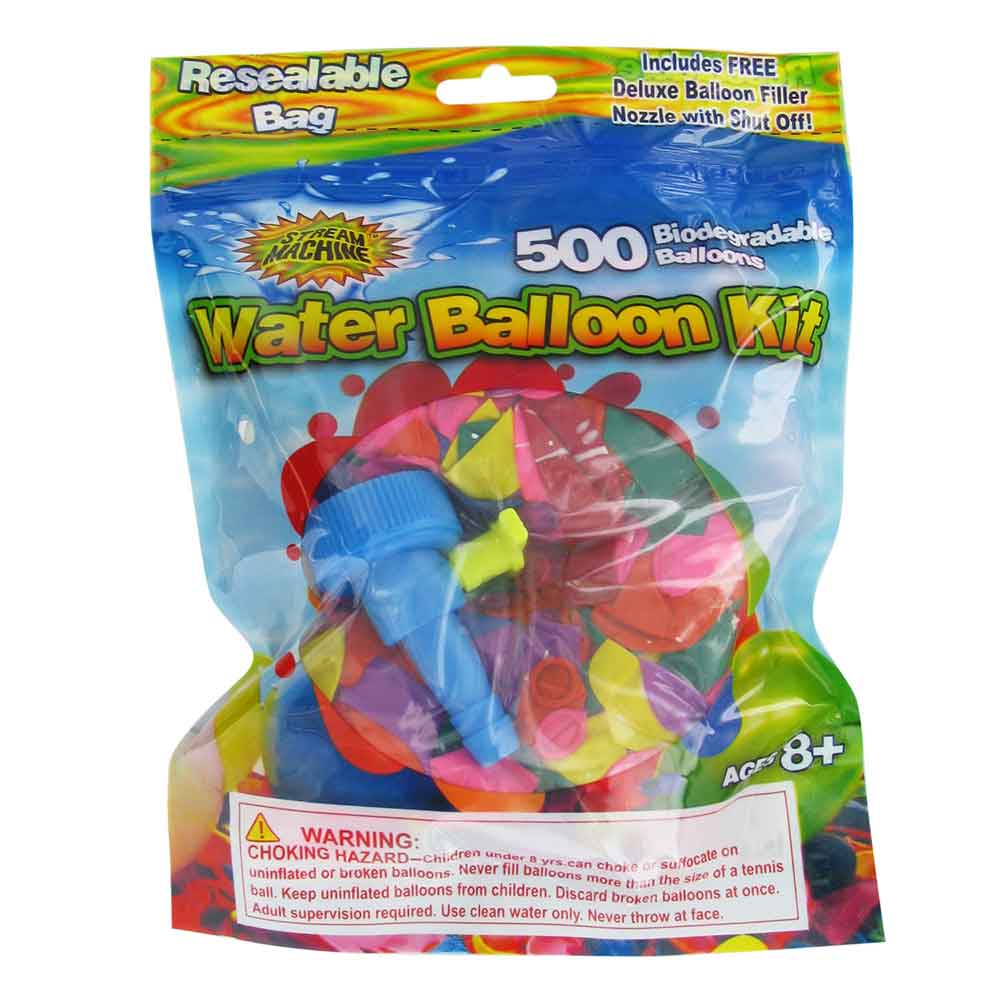 Water Balloons Total 500 for Water Sports and Party Assorted Colors