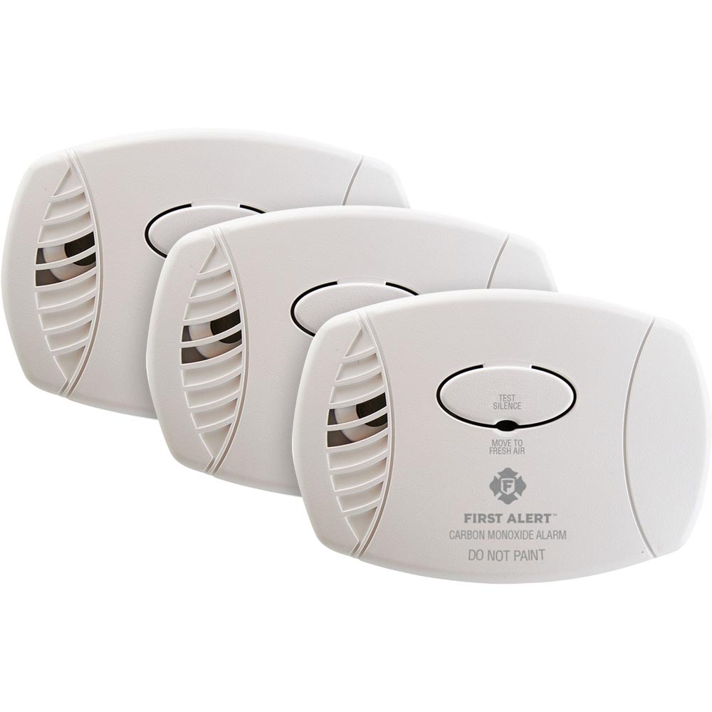 3 Pack of CO600 Basic Plug-In Carbon Monoxide Alarms