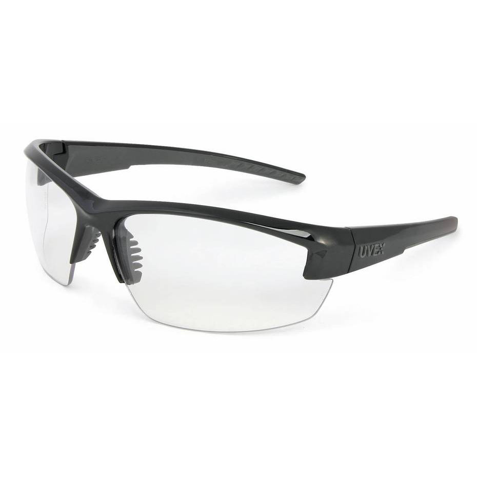 Honeywell Mercury Shooter's Safety Eyewear, Black Frame, Clear Lens, Anti-Fog Lens Coating, Microfiber Bag - R-02104