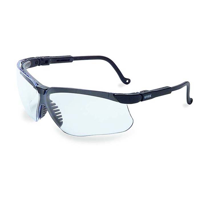 Howard Leight By Honeywell Genesis Shooter's Safety Eyewear, Black Frame, Clear Lens with HydroShield Anti-Fog lens - R-02229