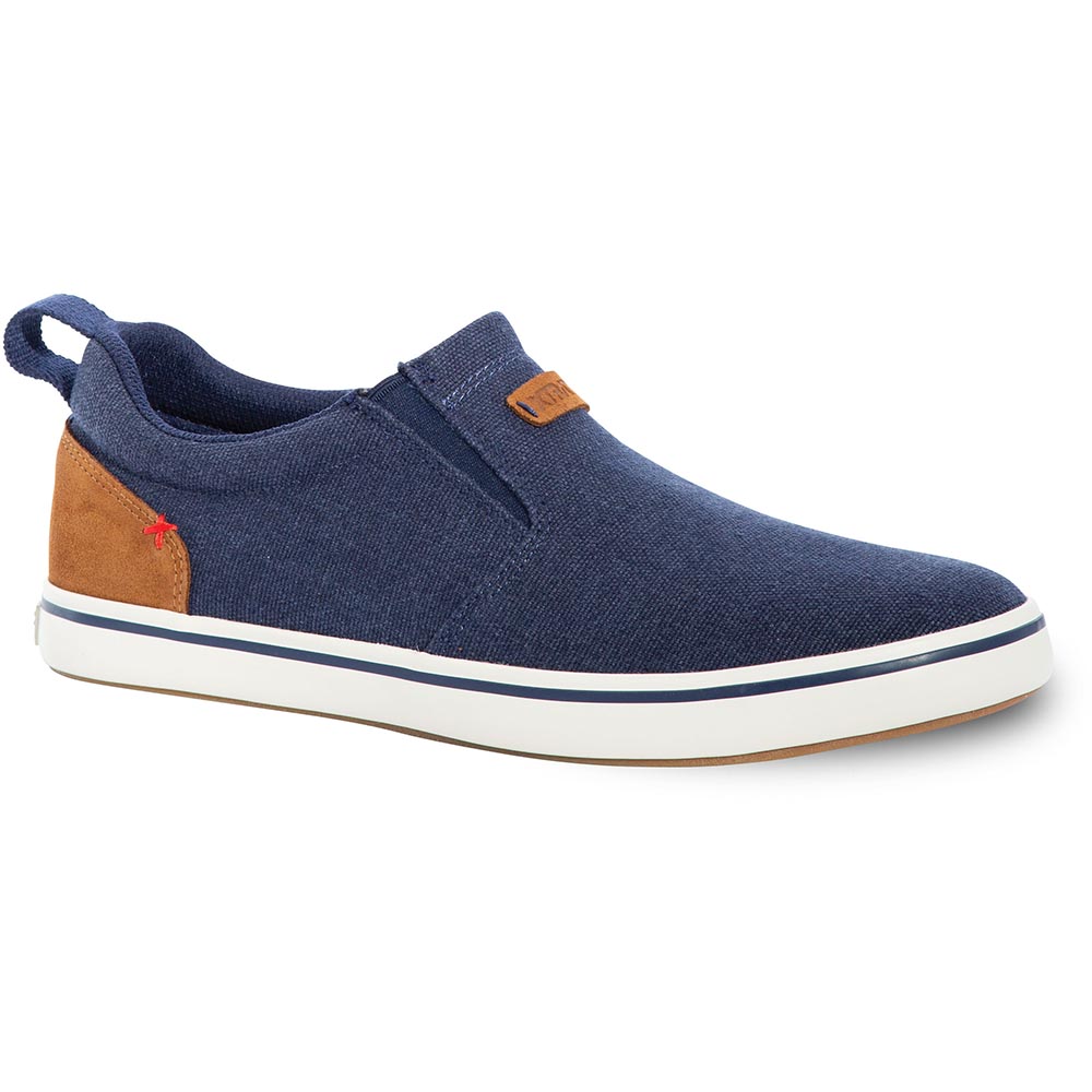 Xtratuf Canvas Mens Sharkbyte Deck Shoe, Blue XSB200