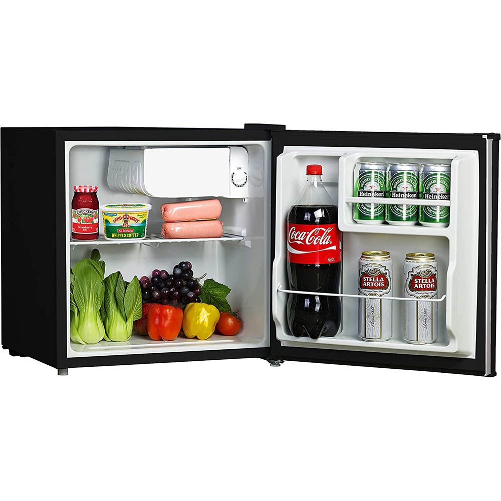 Honeywell 1.6 Cu. ft. Compact Refrigerator in Stainless Steel with Freezer