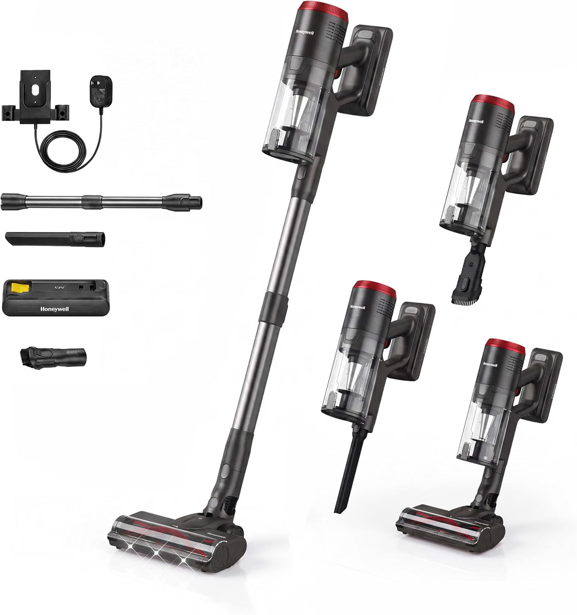 Honeywell V6 Cordless Stick Vacuum Cleaner for Pet Hair, Carpets & Hard Floors