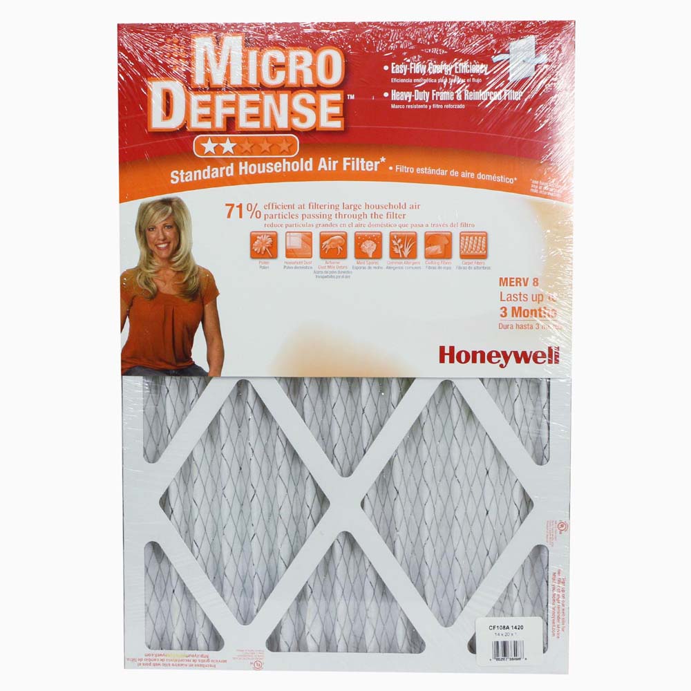 6 Filter Bundle of Honeywell Air Filter Standard CF108A1420/A, 14x20x1 - Merv 8