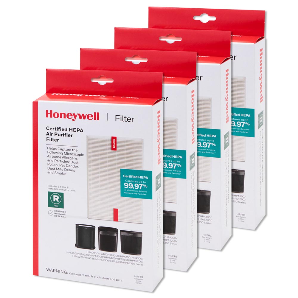 4 Pack of Honeywell Filter R True HEPA Replacement Filters