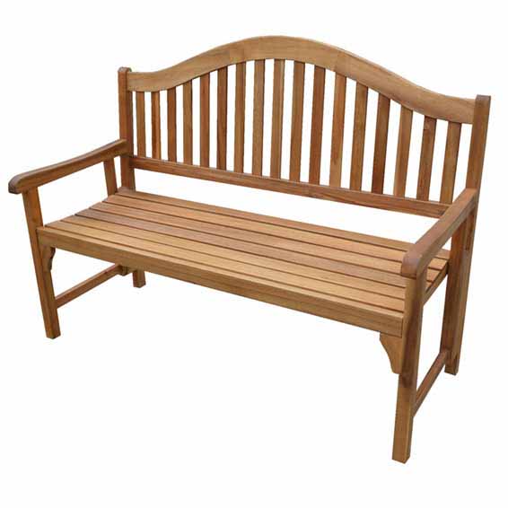Patio Wise Classic Wooden Folding Bench 3 Seater, Acacia Wood - PWFN