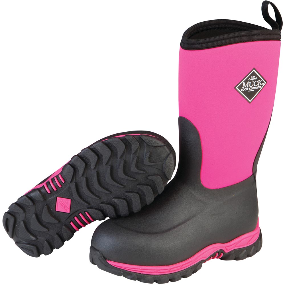 Muck Kid's Rugged II Boot, Pink / Black - RG2-400