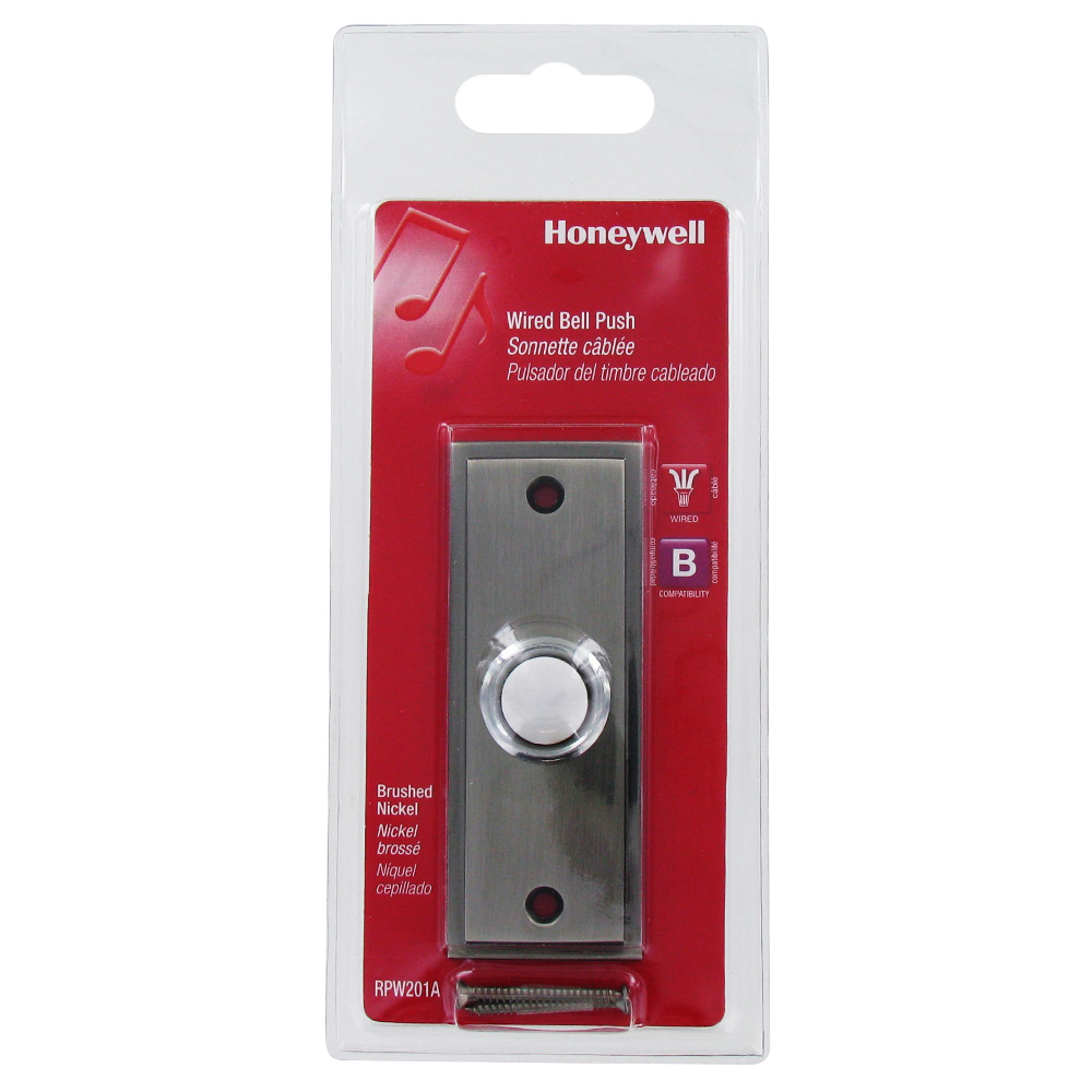 Honeywell Wired Push Button for Door Chime, RPW201A1001/A