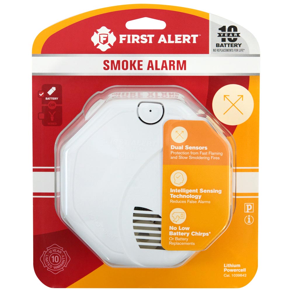 First Alert SA3210 Dual Sensor 10 Year Photoelectric/Ionization Smoke Alarm