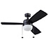 Honeywell Barcadero 3-Blade Ceiling Fan with Light - 44 Inch, Matte Black