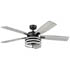 Honeywell Carnegie Industrial Style Ceiling Fan with Lights, Matte Black, 52-Inch - 51855