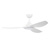 Honeywell Sirro Indoor or Covered Outdoor Ceiling Fan with Adjustable LED Light, 52-Inch, White - 53025-03