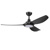 Honeywell Sirro Indoor or Covered Outdoor Ceiling Fan with Adjustable LED Light, 52-Inch, Matte Black - 53026-03