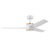 Honeywell Altan Indoor or Covered Outdoor Ceiling Fan with Adjustable LED Light, 52-Inch, White and Brushed Gold - 53057-03