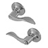 Honeywell Wave Entry Door Lever, Satin Nickel