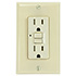 USI Electric 15 Amp GFCI Receptacle Duplex Outlet, Ivory