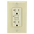 USI Electric 20 Amp Self Test GFCI Tamper-Resistant Receptacle Duplex Outlet, Ivory - G1320TRIV