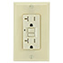 USI Electric 20 Amp Self Test GFCI Tamper-Resistant Receptacle Duplex Outlet, Ivory - G1320TRIV