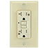 USI Electric 20 Amp GFCI Weather Resistant Receptacle Outlet, Ivory