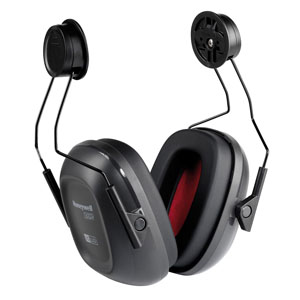 Honeywell VS110H VeriShield Black Helmet Capmount Earmuff, NRR 21