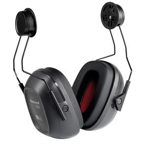 Honeywell VS120H VeriShield Black Helmet Capmount Earmuff, NRR 24