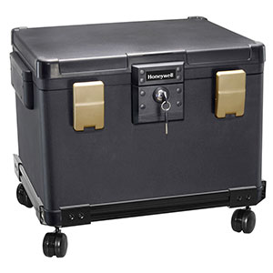 Honeywell 1106W Fire and Waterproof File Chest and Wheel Cart (0.60 cu ft.)