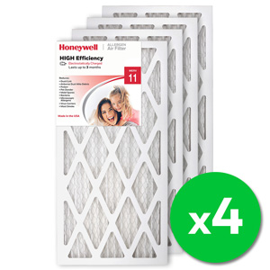 Honeywell 12x24x1 High Efficiency Allergen MERV 11 Air Filter (4 Pack)