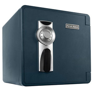 First Alert Water, Fire and Theft Combination Safe, 1.3 Cubic Feet