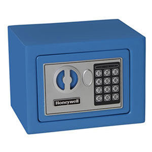 Honeywell 5005B Digital Steel Compact Security Safe (.17 cu ft.) - Blue