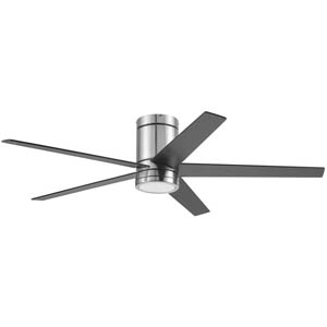 Honeywell Graceshire Flush Mount Ceiling Fan - 52 Inch, Nickel