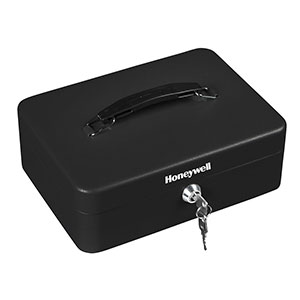 Honeywell Steel Cash Lock Box with 1 Bill and 5 Coin Slots