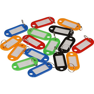 Honeywell Set of Plastic Multi-color Key Tags