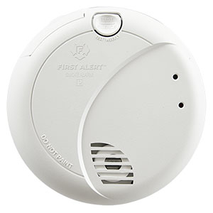 First Alert Hardwired Photoelectric Smoke Alarm with Battery Backup