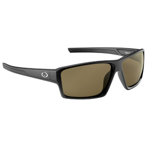 Flying Fisherman 7374BA Windley Polarized Rhinolens Sunglasses, Black / Amber