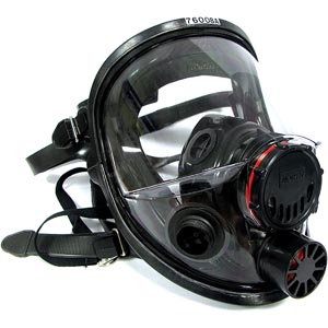 Honeywell North 760008A Full Face Medical-Grade Silicone Respirator, Med/Large