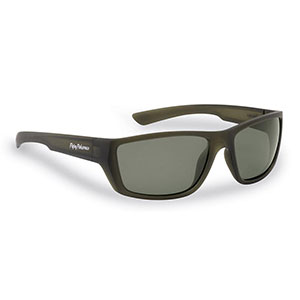 Flying Fisherman 7729MS Tailer Polarized Sunglasses, Matte Moss Frame, Smoke Lens