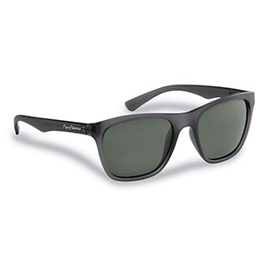 Flying Fisherman 7837GS Fowey Polarized Sunglasses, Granite Frames With Smoke Lenses