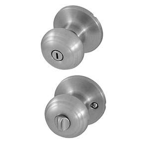 Honeywell Classic Privacy Door Knob, Satin Nickel