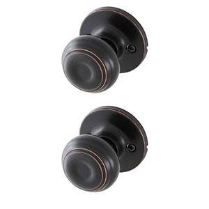 Honeywell Classic Passage Door Knob, Oil Rubbed Bronze