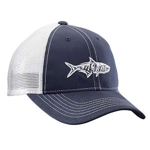 Flying Fisherman H1735 Tarpon Trucker Hat Navy/White