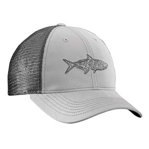 Flying Fisherman H1736 Tarpon Trucker Hat Gray/Charcoal