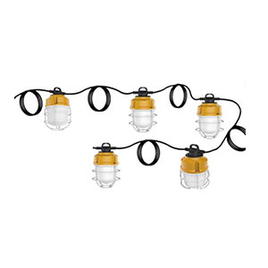 Light Efficient Design 20W X 5 Work Site String Light Set