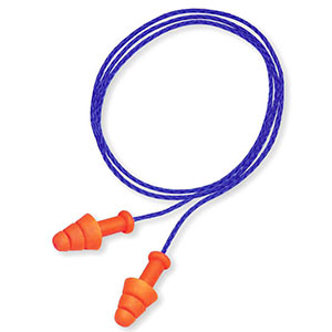 Honeywell Smart Fit corded multiple-use earplugs - 2 pair with case - R-01520