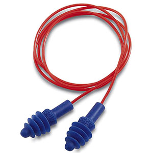 Howard Leight by Honeywell AirSoft Corded Mulitple-Use Earplugs, 2 Pairs with Carrying Case - R-01521