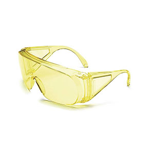Howard Leight by Honeywell HL100 Shooter's Safety Eyewear, Amber Frame, Amber Lens, fits over most prescription frames - R-01702