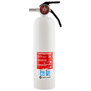 First Alert Rechargeable Recreation Fire Extinguisher - UL Rated 5-B:C, White